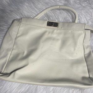 off white Just Fab hand bag GUC condition
